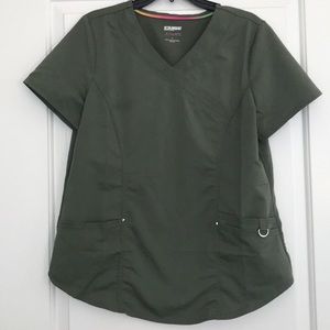 Scrubstar Medium Olive Green Scrub Top